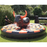 NG-SG044  Carnival commercial inflatable mechanical rodeo bull adult kids interactive sport games inflatable mechanical bull ride